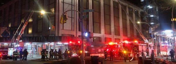 Fire Breaks Out at David Geffen Hall