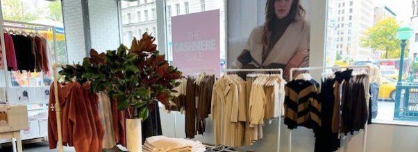 The Cashmere Sale Takes Over Iconic DSW Space