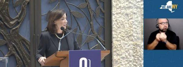 Hochul, Adams and Schumer Speak Out Against Anti-Semitism at UWS Synagogue