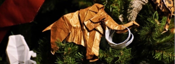 This Year’s Origami Tree is Elephant-Inspired