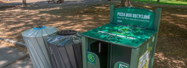 Pizza Box Recycling Bins to Return to Central Park