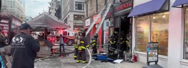 Fire Breaks Out at Store on Broadway